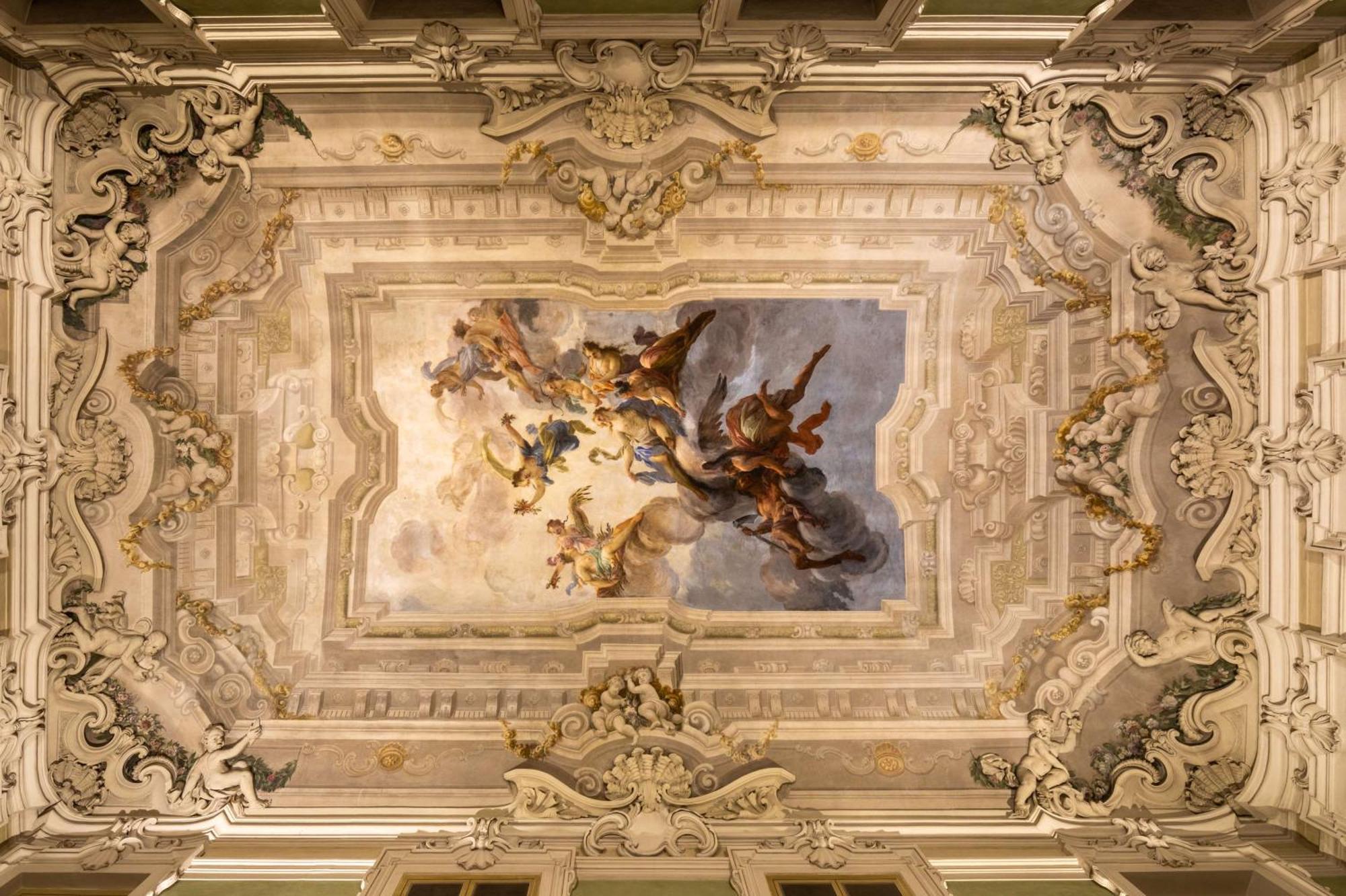 Tivoli Palazzo Gaddi Firenze Hotel Buitenkant foto Ceiling of the ballroom